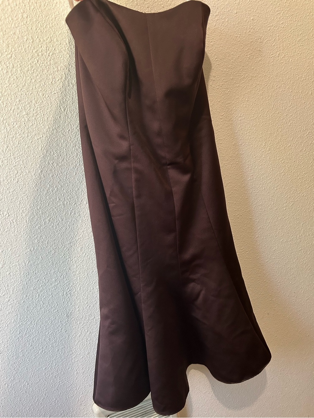 Elegant Brown Strapless Afterparty Dress